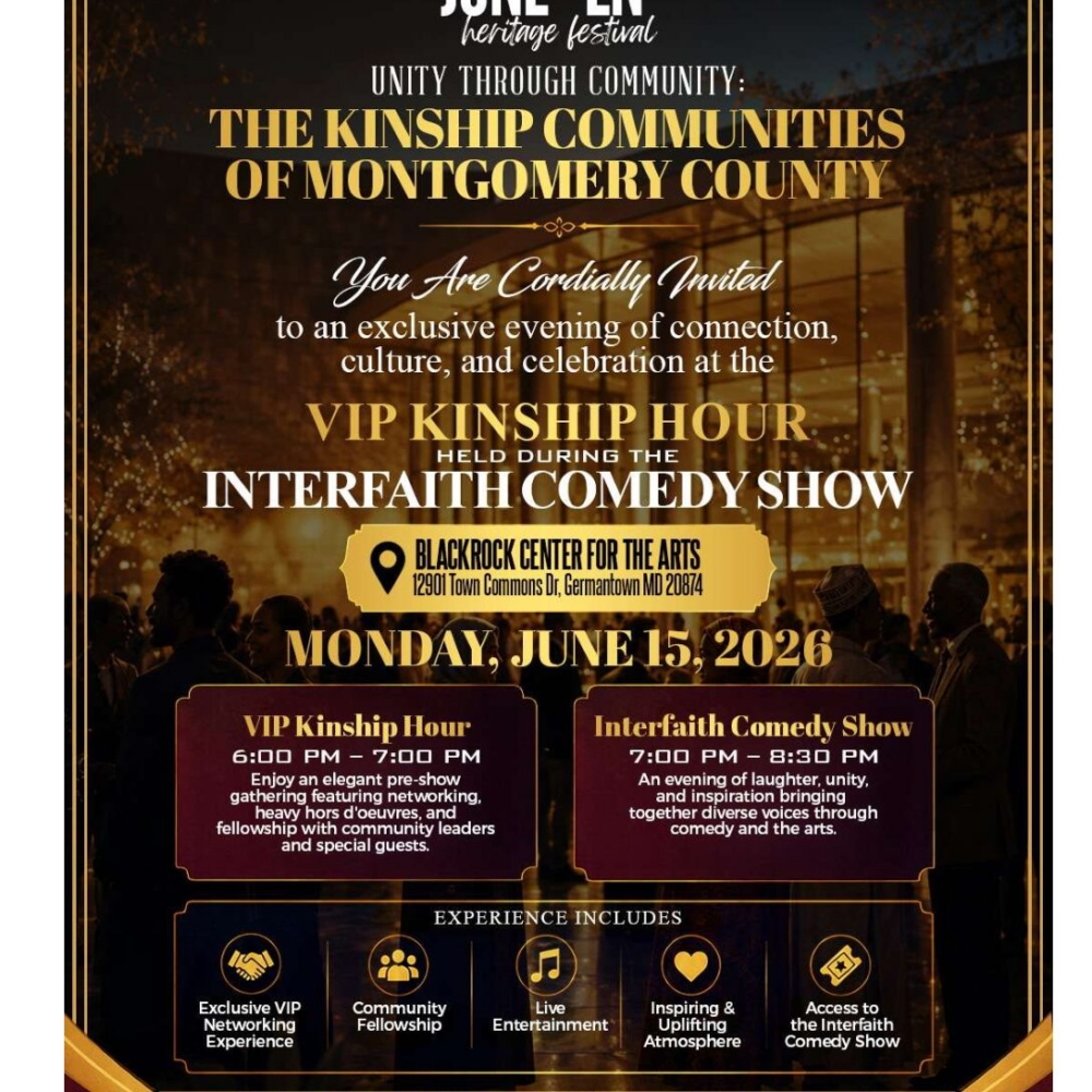 VIP Kinship Hour and Interfaith Comedy Show – June 3