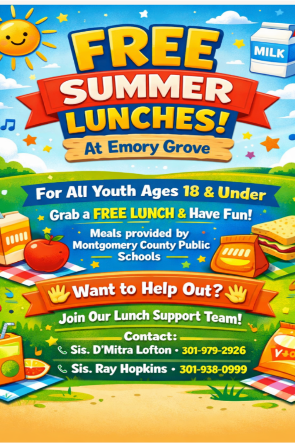 summer lunch flier