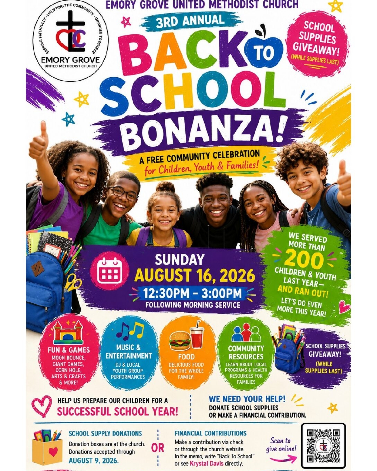 Back to School Bonanza Flyer 2026