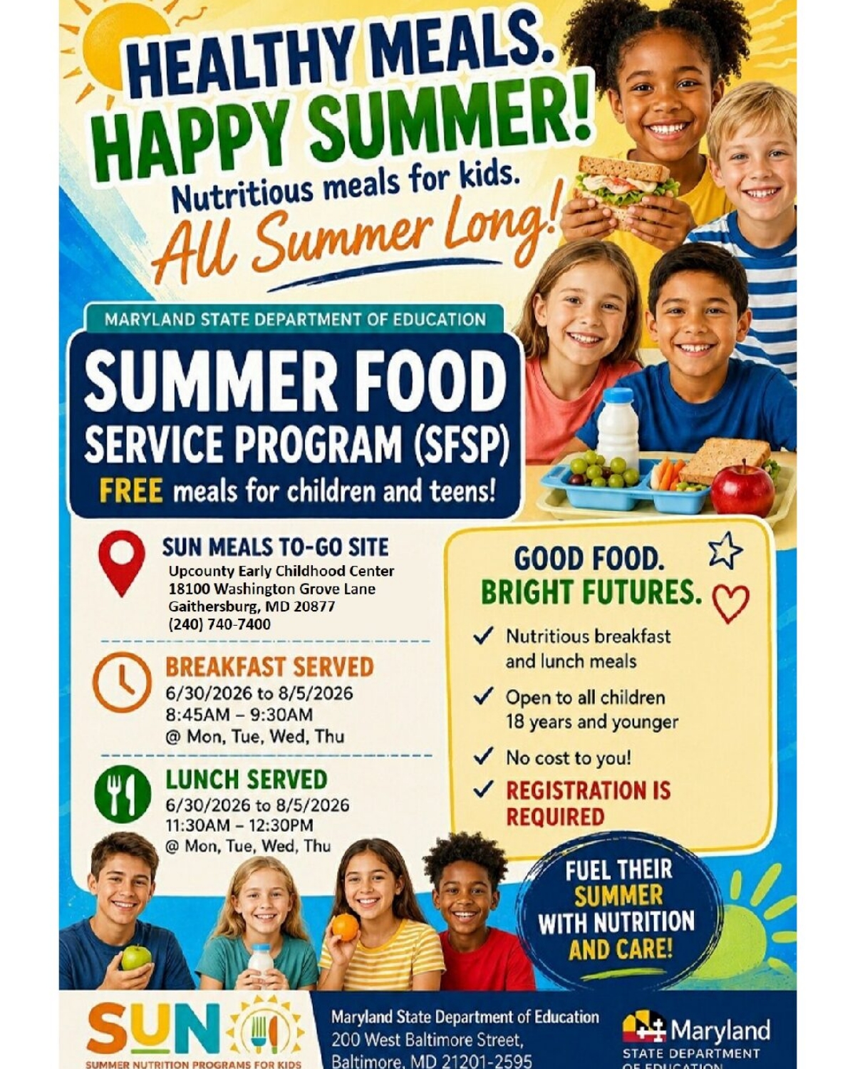 Flyer – Summer Lunch Program